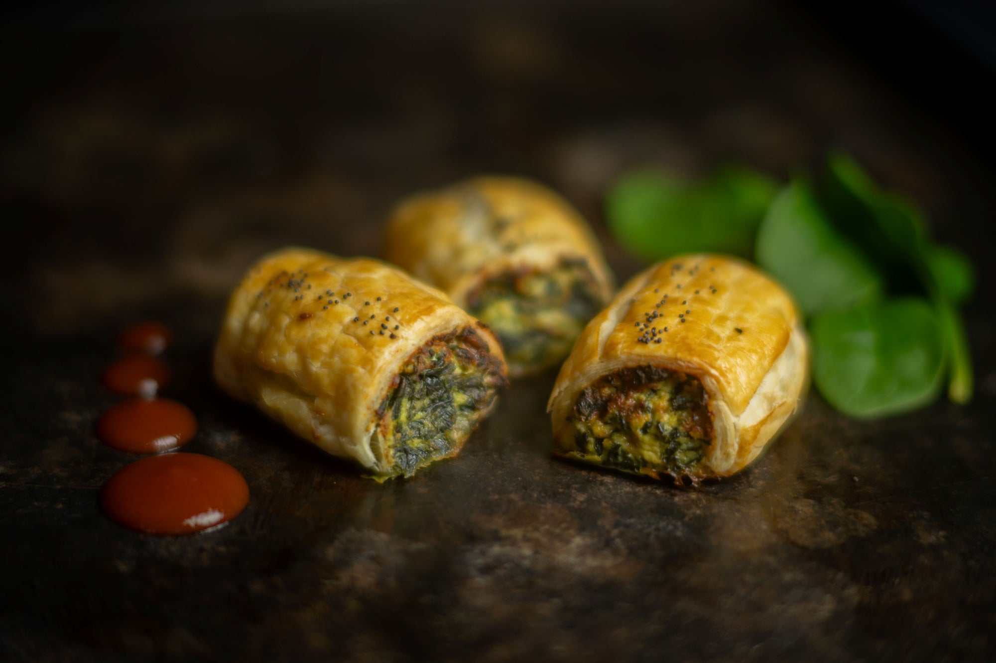 Mini Spinach &amp; Cheese Roll